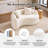 66.9 Inches S-Curved Dual-Depth Sectional Sofa For Small Spaces & Living Room Compact Leisure-121071601
