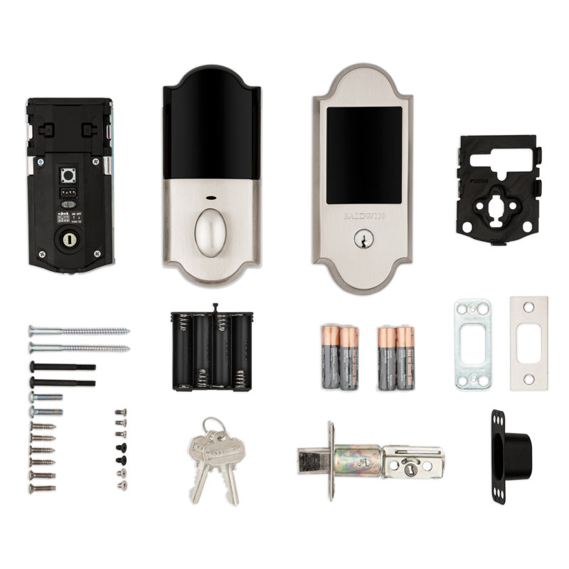 Single Cylinder Smart Deadbolt Z-Wave Technology, Polished Brass