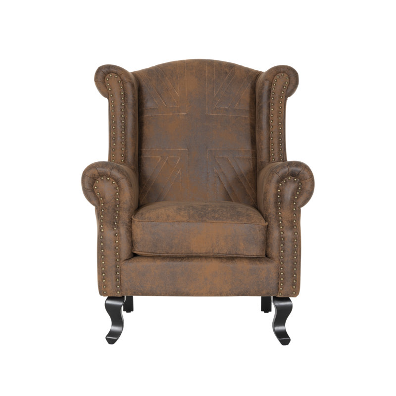 Britannia Pastoria Wingback Chair, Brown