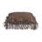 Tooled Leather Decorative Pillow with Fringe (insert not inlcuded)