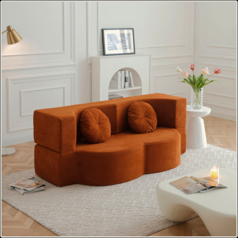 Canapé-lit 2 en 1 Boneless, Orange