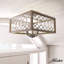 Plafonnier semi-encastré 4 lumières Chevron-74777698