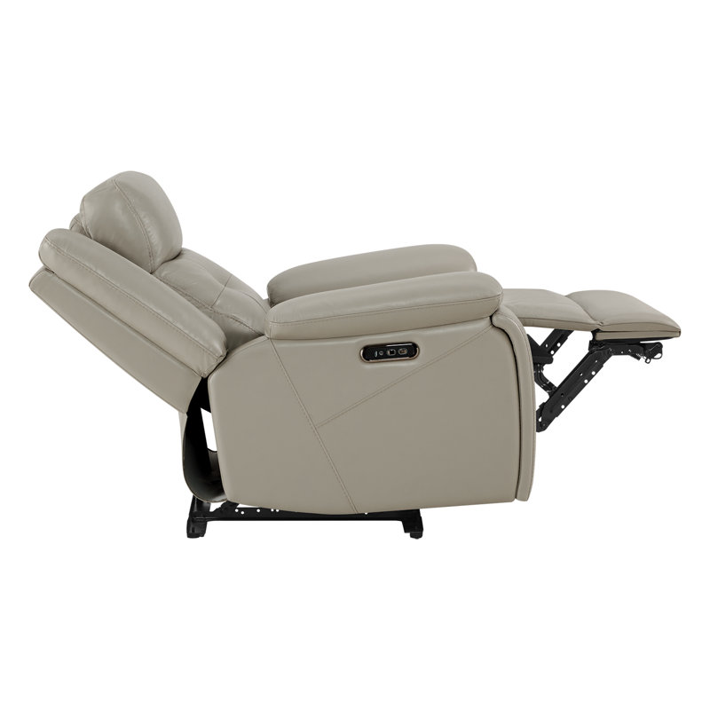 38'' Dual Motor Power Recliner Chair with Adjustable Headrest and Wall Hugger Design, Light Gray