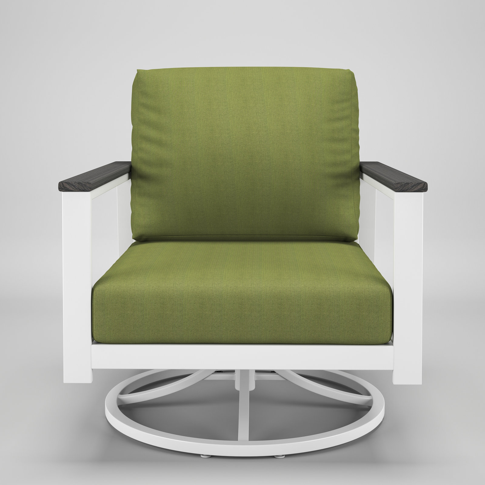 Townsend Sunbrella® Patio Lounge Chair, Gray, Spectrum Cilantro