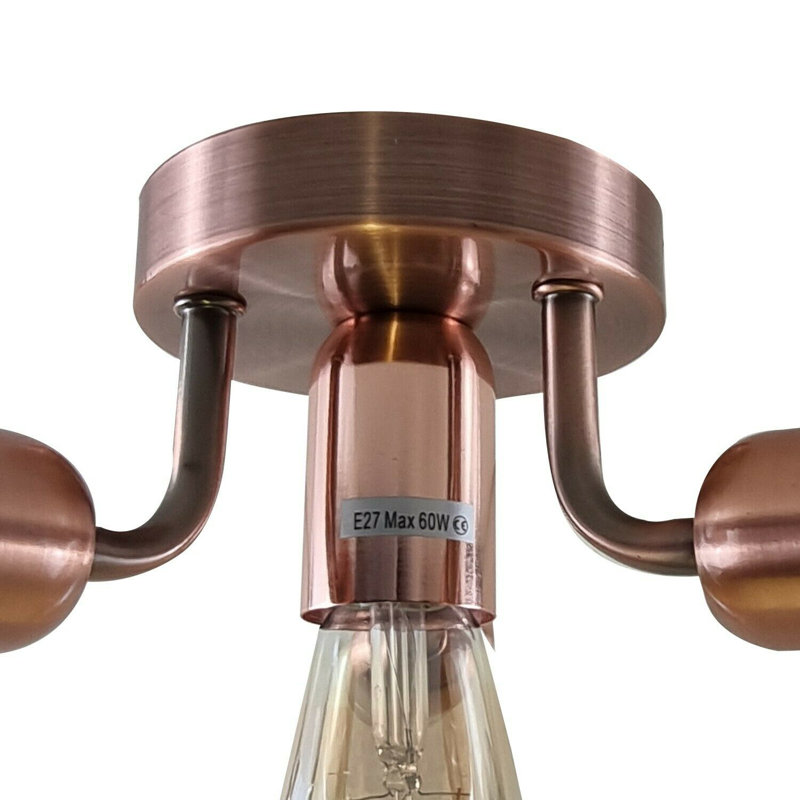 Neravetla Flush Mount, Copper, Yes