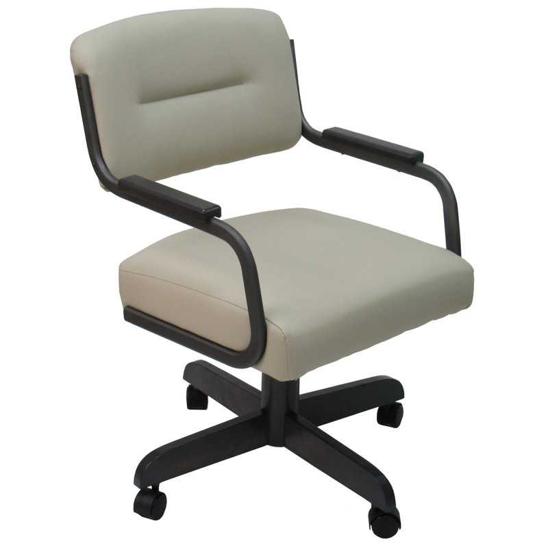 18'' H Upholstered Armchair, Ocean Beige, Gray