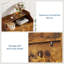 Grand range-chaussures moderne en bois avec tablettes réglables
