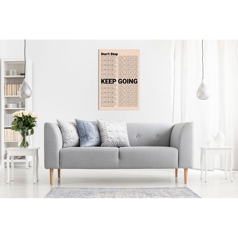 Motivational Quotes Wall Art, Positive & Inspirational Décor - Wrapped Canvas Print, 31cm H x 20cm W