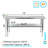 Stainless Steel Prep Table. 18 Gauge Metal Work Table with Undershelf. NSF-1763680979