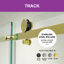 Porte de douche coulissante simple sans cadre avec verre transparent l 59 po x H 60 po-102079747