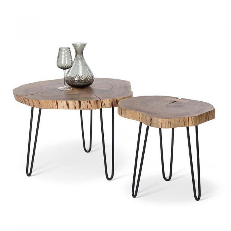 Cebastian Solid Wood Top Console Table, 17.5" H x 14" W x 14" D