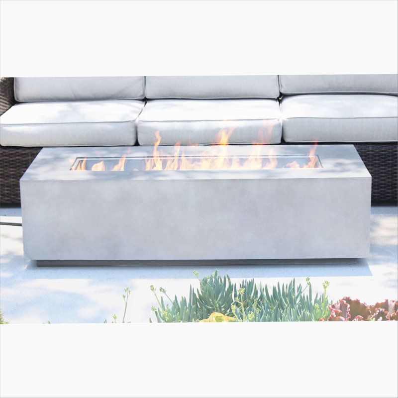 Concrete Propane Outdoor Fire Pit Table