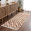 Tapis terre cuite / rouille à carreaux Jasha-686347339-690130682