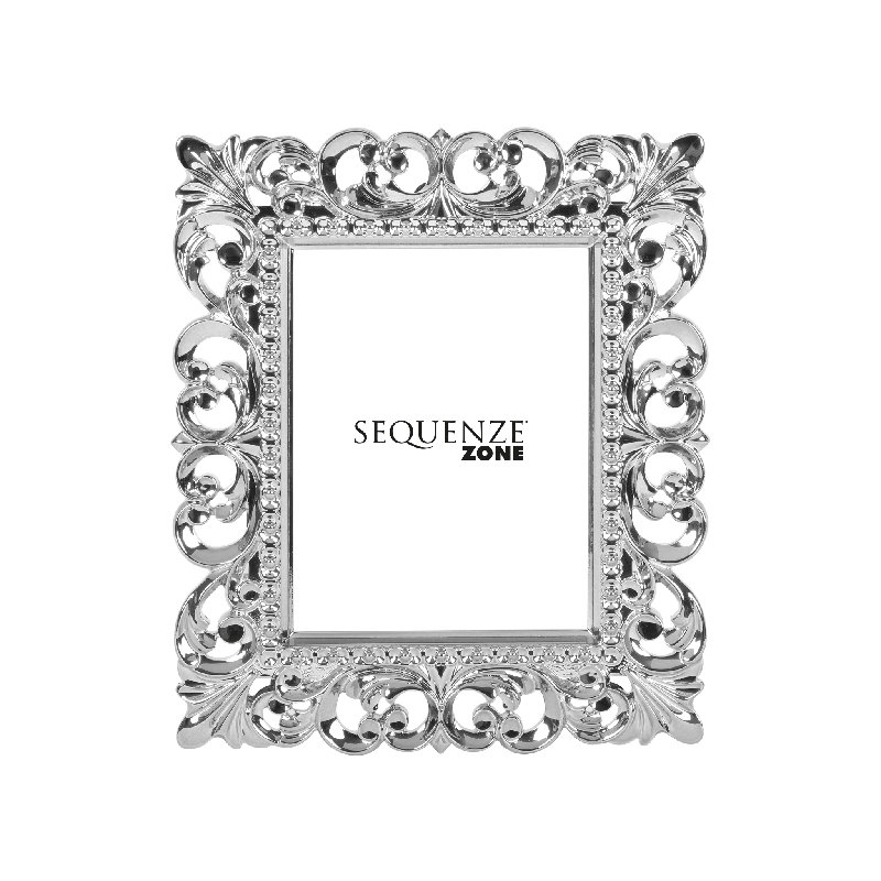 Embossed Picture Frame, Silver