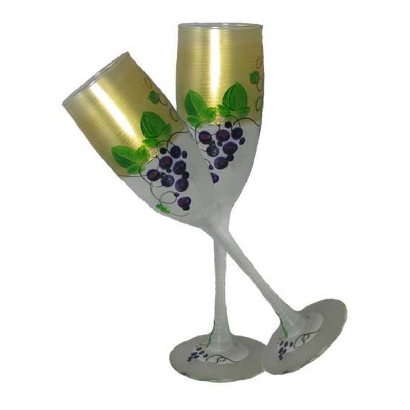 Flûte en verre 8,5 oz Grapes 'n Vines