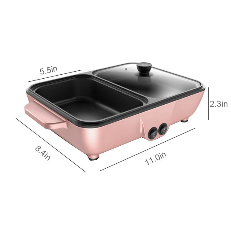 HUBESTSELLER Multifunctional Barbecue Electric Grill, Portable Indoor Boiling  Pot, No Oil Fume Grill Barbecue Pot