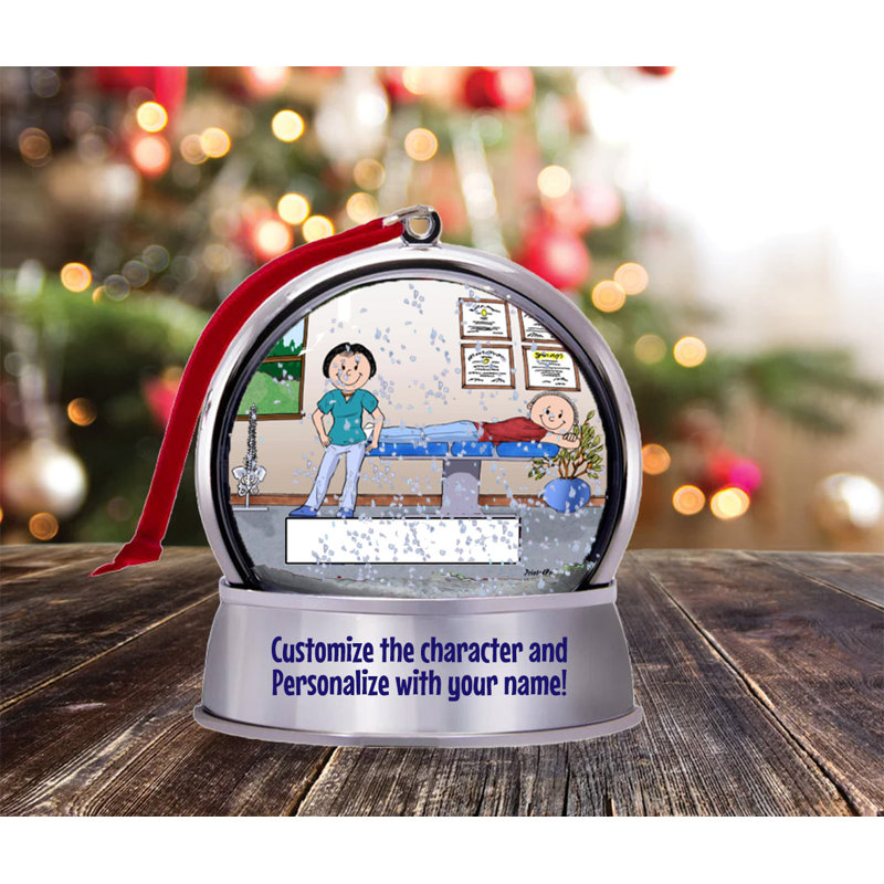 Chiropraticien personnalisé - aimant de globe de neige féminin - grand cadeau!, Oui