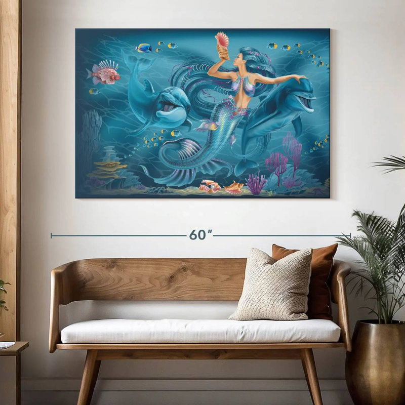 Kelan Singing Mermaid, 34" H x 51" W