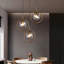 E27 cercle cuivre or ambre verre nordique moderne lampe suspendue lampe de cuisine lampe de salle à manger lampe suspendue salon