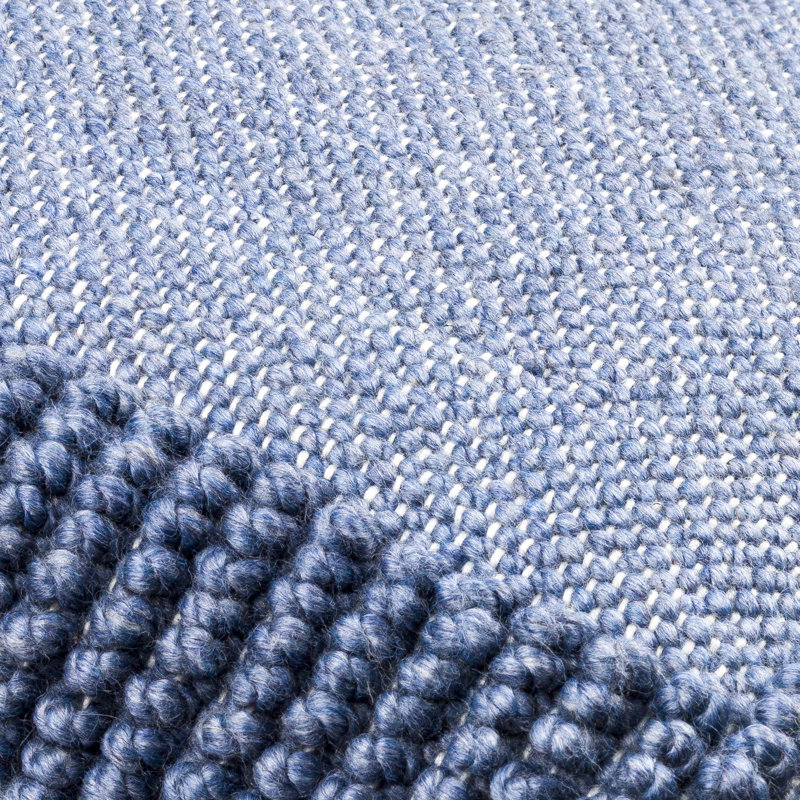 Housse de coussin Alaric, H 18 po x l 18 po, Bleu marine