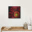 «Red Gerbera on Black 02» par Tom Quartermaine, art mural en métal-647115498