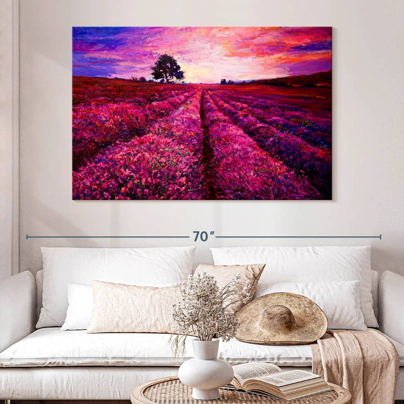 Pink Lavender Field