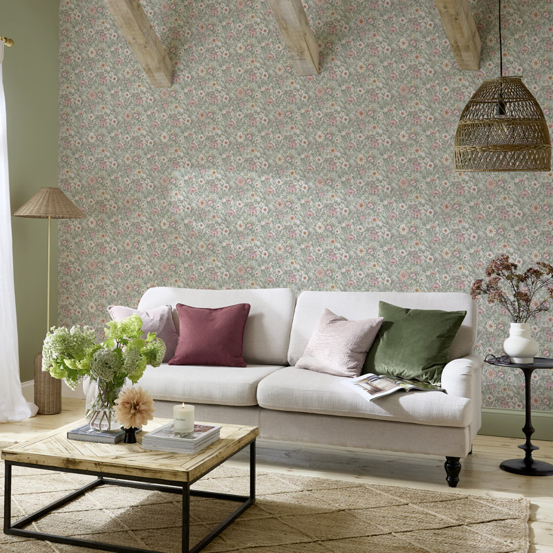 Superfresco Easy Paloma Duckegg Wallpaper, Pink