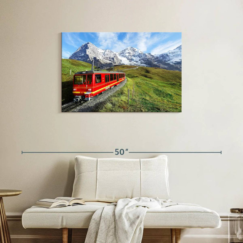 Mehar Bernese Highlands Train, 24" H x 36" W