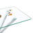47.24" Rectangular Clear Tempered Glass Dining Table,Stylish Design With Metal Legs, Kitchen Table For Dining Room-2029096533-2029096537-2029096532