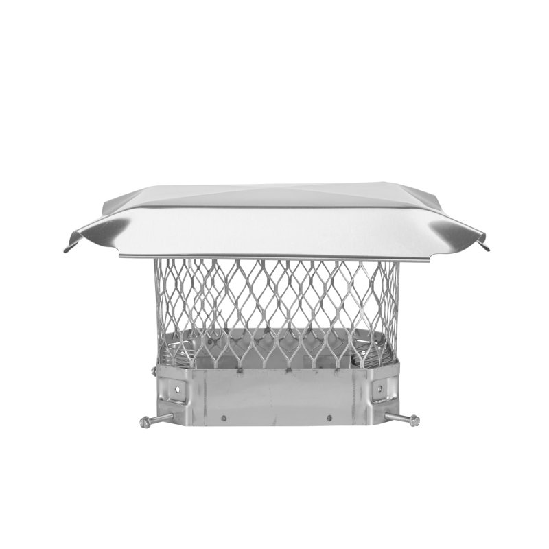 Bouchon de cheminée coulissant en acier Gussie, 9 po x 9 po