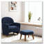 Chaise de loisir rembourrée avec repose-pieds-72487821