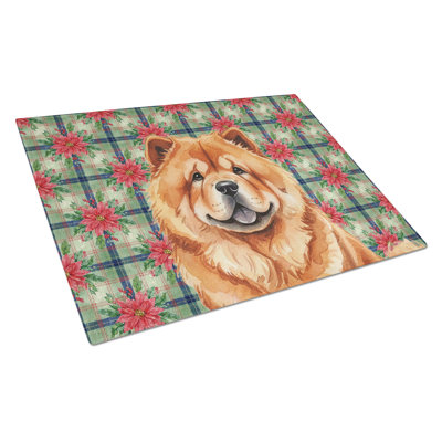 Planche à découper en verre Red Chow Chow