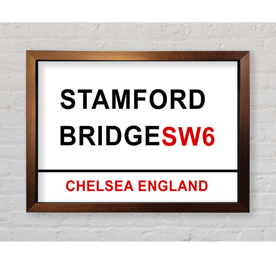 Stamford Bridge Schilder - Einzelne Bilderrahmen Kunstdrucke