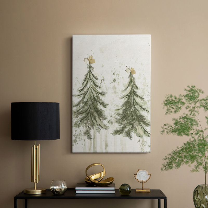 Art de Noël des Fêtes de Noël - galerie sur mesure Cavas, H 36 po x l 24 po