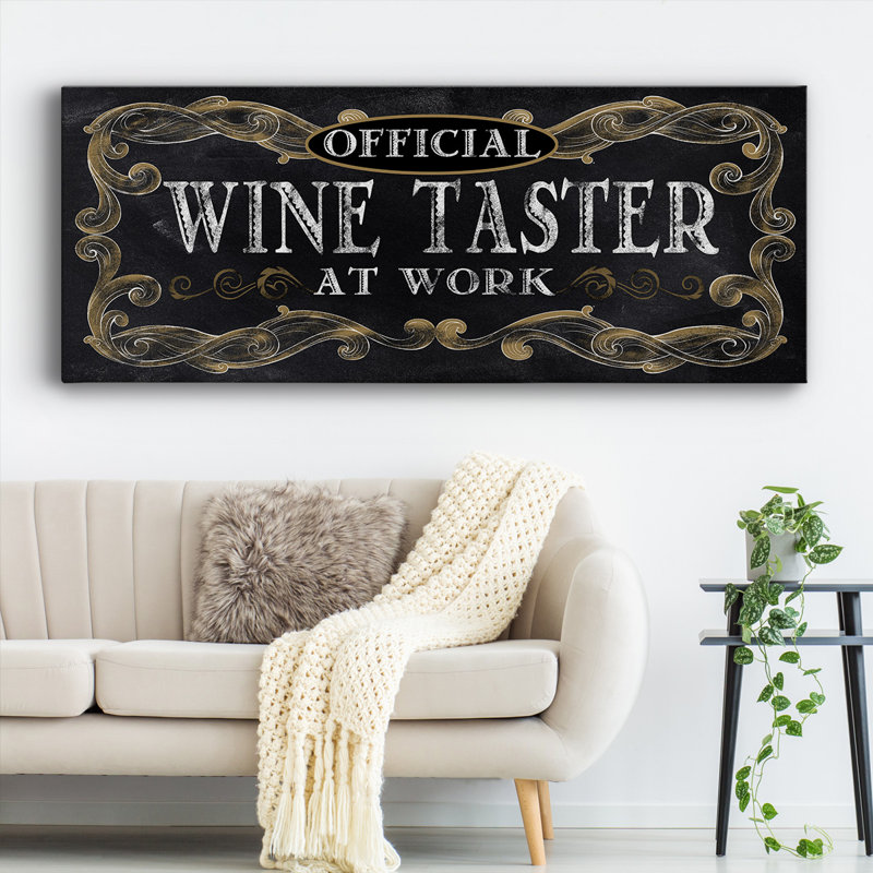 " Wine Taster ", 24" H x 60" W x 1.5" D