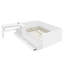 Lit plateforme en bois avec tablettes, table et 6 tiroirs-1014491214