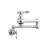Pot Filler Faucet Wall Mount,With Double Joint Swing Arms Matte Black-117581014