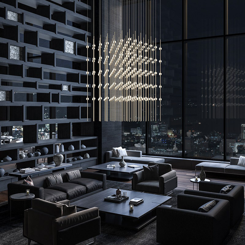 Constellation® 245 - Light LED Pendant, Satin Brass, Clear, 2700K