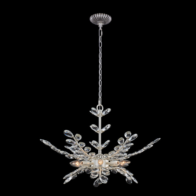 Lustre en étain / clair Alloro 6 LT Allegri, Argent argent, Clair