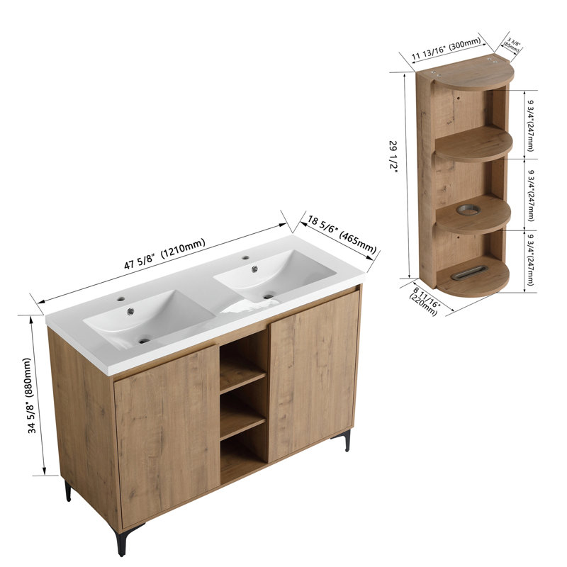 Wall-Mounted Bathroom Vanity
