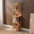 Soho Tall Skinny Bookcase, Solid Beech Wood Narrow Bookshelf for Small Spaces