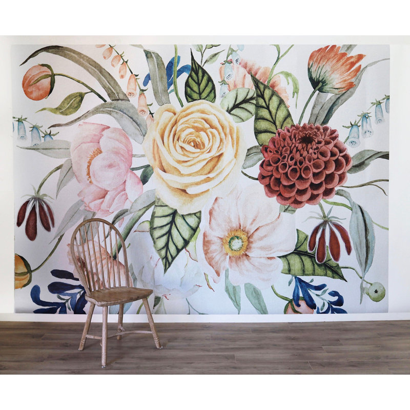 Floral Wallpaper, Pre-Pasted