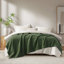 Couverture en coton ultra douce et relaxante vert été