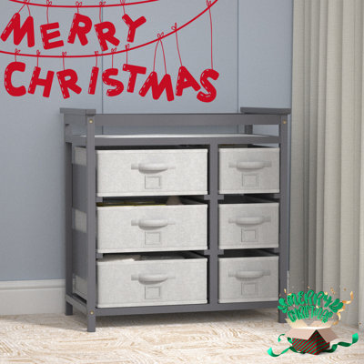 Baby Changing Table With 6 Drawers