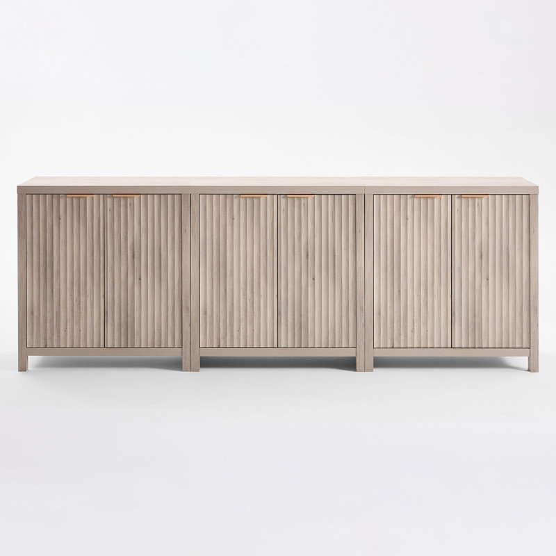 234cm Sideboard , Greige Oak