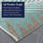 Waddington Floral Palms Aqua Blue Indoor Outdoor Runner Rug-1654695839