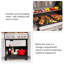 Barbecue à gaz 53,15 po pour la cour extérieure à double usage
