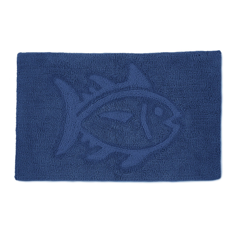 Skipjack Bath Rug, Cobalt Blue, 20"W x 32"L