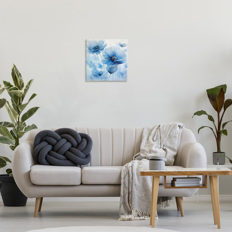  «Mystical Blue Poppies» par Irena Orlov, H 17 po x l 17 po