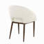 Chaise en métal noyer et similicuir-1579152294